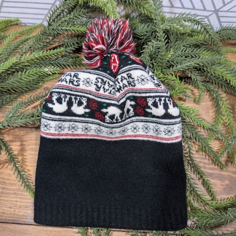 Bioworld LootCrate Disney STAR WARS At-At Fair‎ Isle Walker Pom Pom Beanie
